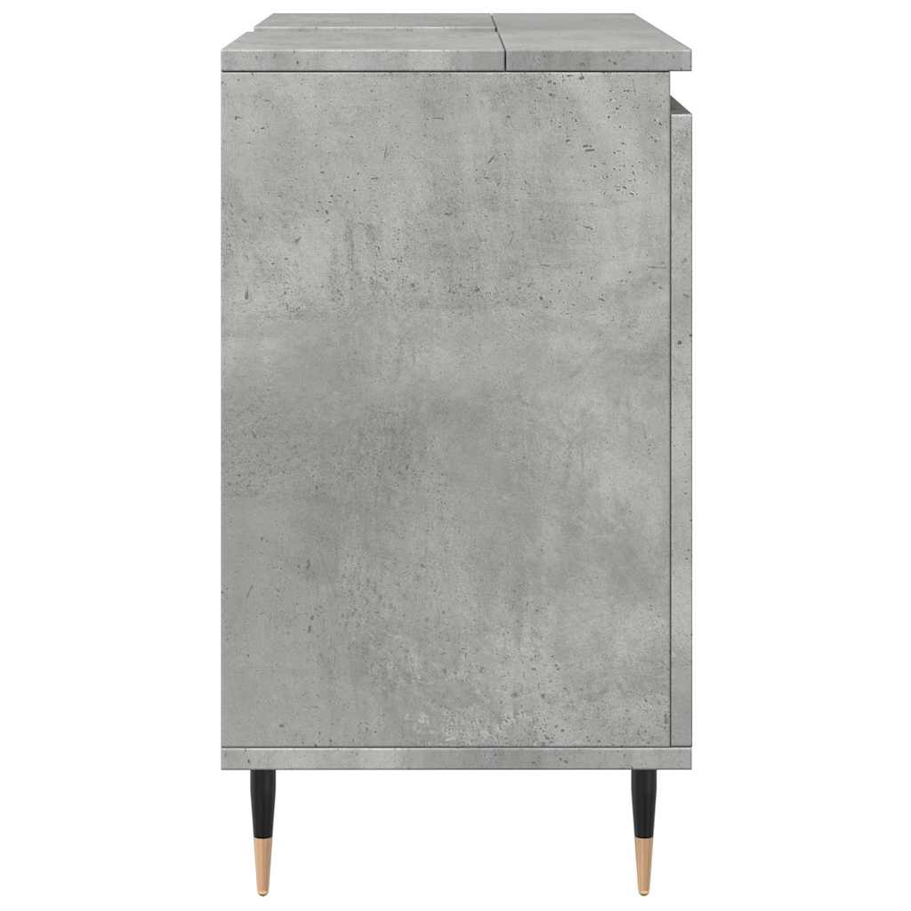 Armadietto da Bagno Grigio Cemento 58x33x60cm in Truciolato | homemem39