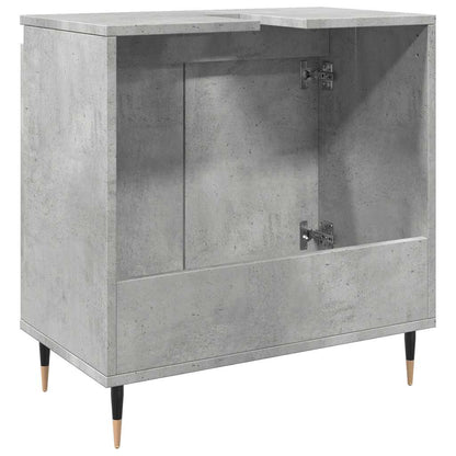 Armadietto da Bagno Grigio Cemento 58x33x60cm in Truciolato | homemem39