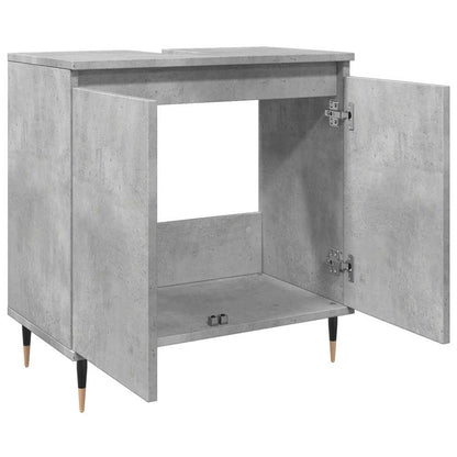 Armadietto da Bagno Grigio Cemento 58x33x60cm in Truciolato | homemem39