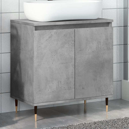 Armadietto da Bagno Grigio Cemento 58x33x60cm in Truciolato | homemem39