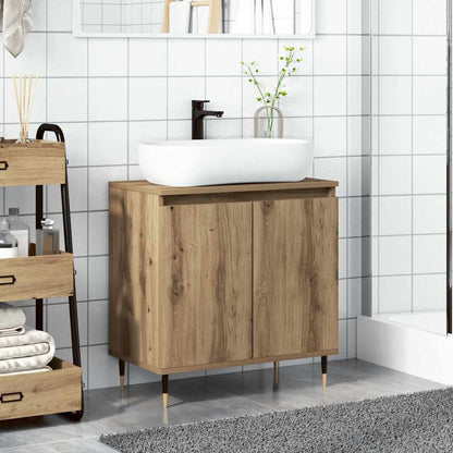 Mobile da Bagno Rovere Artigianale 58x33x60 cm in Truciolato | homemem39