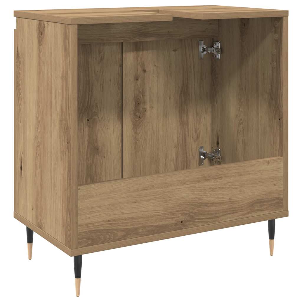 Mobile da Bagno Rovere Artigianale 58x33x60 cm in Truciolato | homemem39