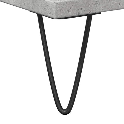 Armadietto da Bagno Grigio Cemento 58x33x60cm Legno Multistrato | homemem39