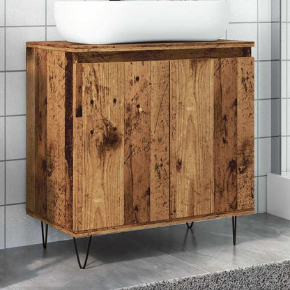 Mobile da Bagno Legno Vecchio 58x33x60 cm in Truciolato | homemem39