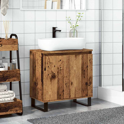Mobile da Bagno Legno Vecchio 58x33x60 cm in Truciolato | homemem39