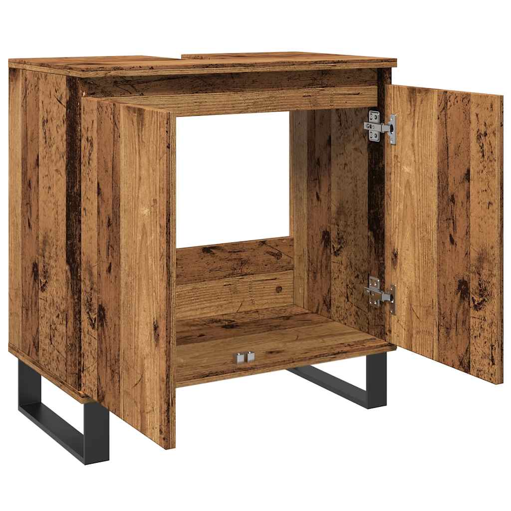 Mobile da Bagno Legno Vecchio 58x33x60 cm in Truciolato | homemem39