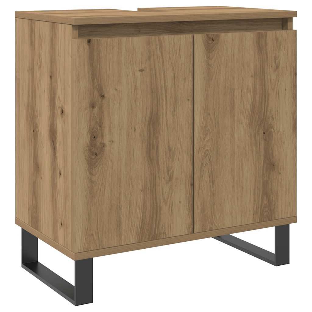 Mobile da Bagno Rovere Artigianale 58x33x60 cm in Truciolato | homemem39