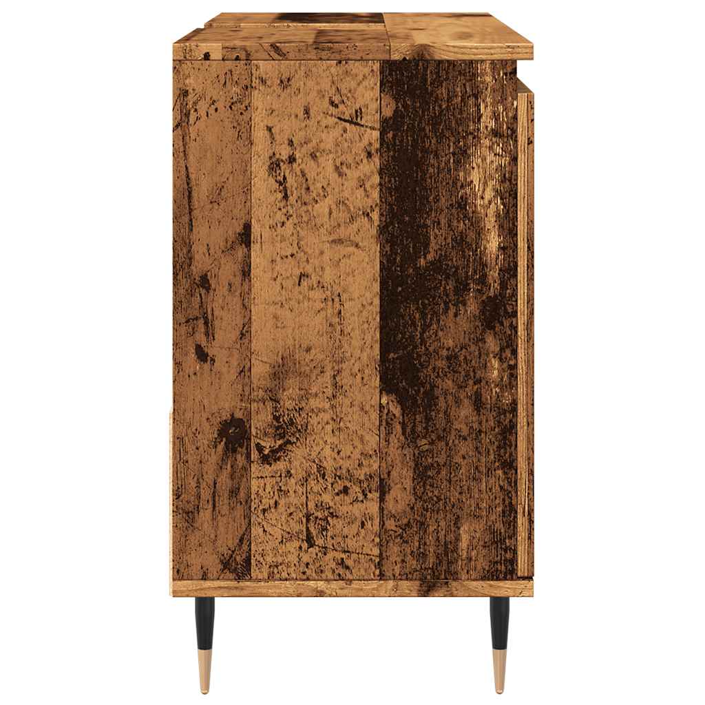 Armadietto da Bagno Legno Antico 65x33x60 cm in Truciolato | homemem39