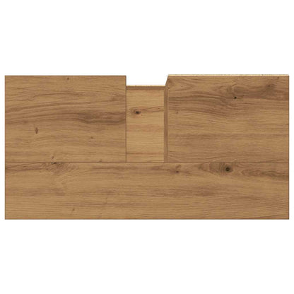 Armadietto da Bagno Rovere Artigianale 65x33x60cm in Truciolato | homemem39