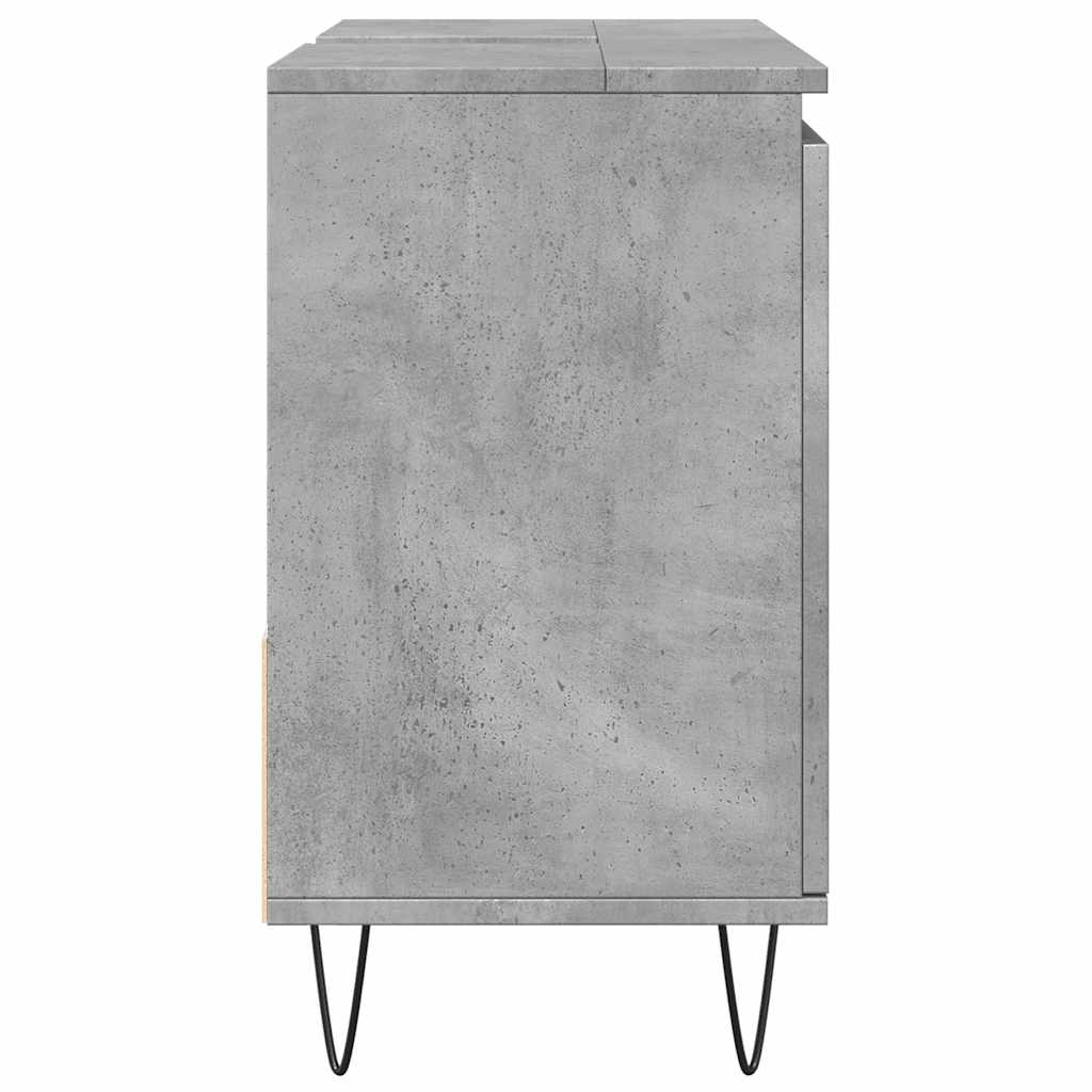 Armadietto da Bagno Grigio Cemento 65x33x60cm in Truciolato | homemem39