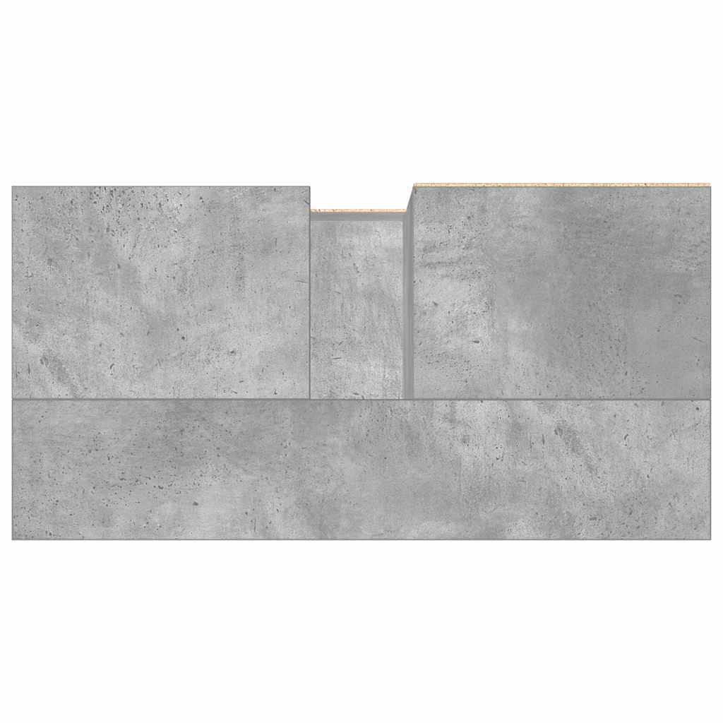 Armadietto da Bagno Grigio Cemento 65x33x60cm in Truciolato | homemem39