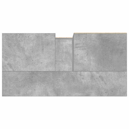 Armadietto da Bagno Grigio Cemento 65x33x60cm in Truciolato | homemem39