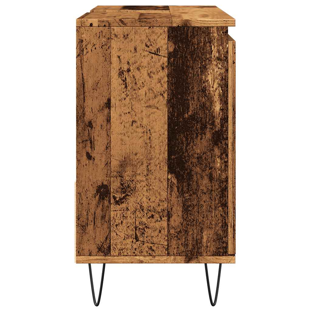 Armadietto da Bagno Legno Antico 65x33x60 cm in Truciolato | homemem39