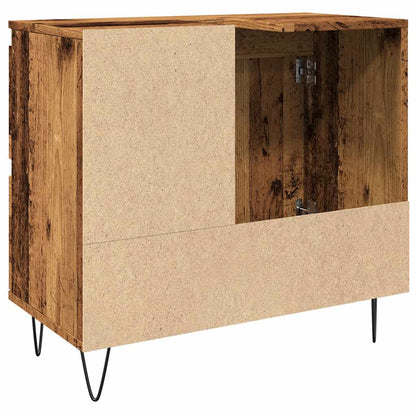 Armadietto da Bagno Legno Antico 65x33x60 cm in Truciolato | homemem39
