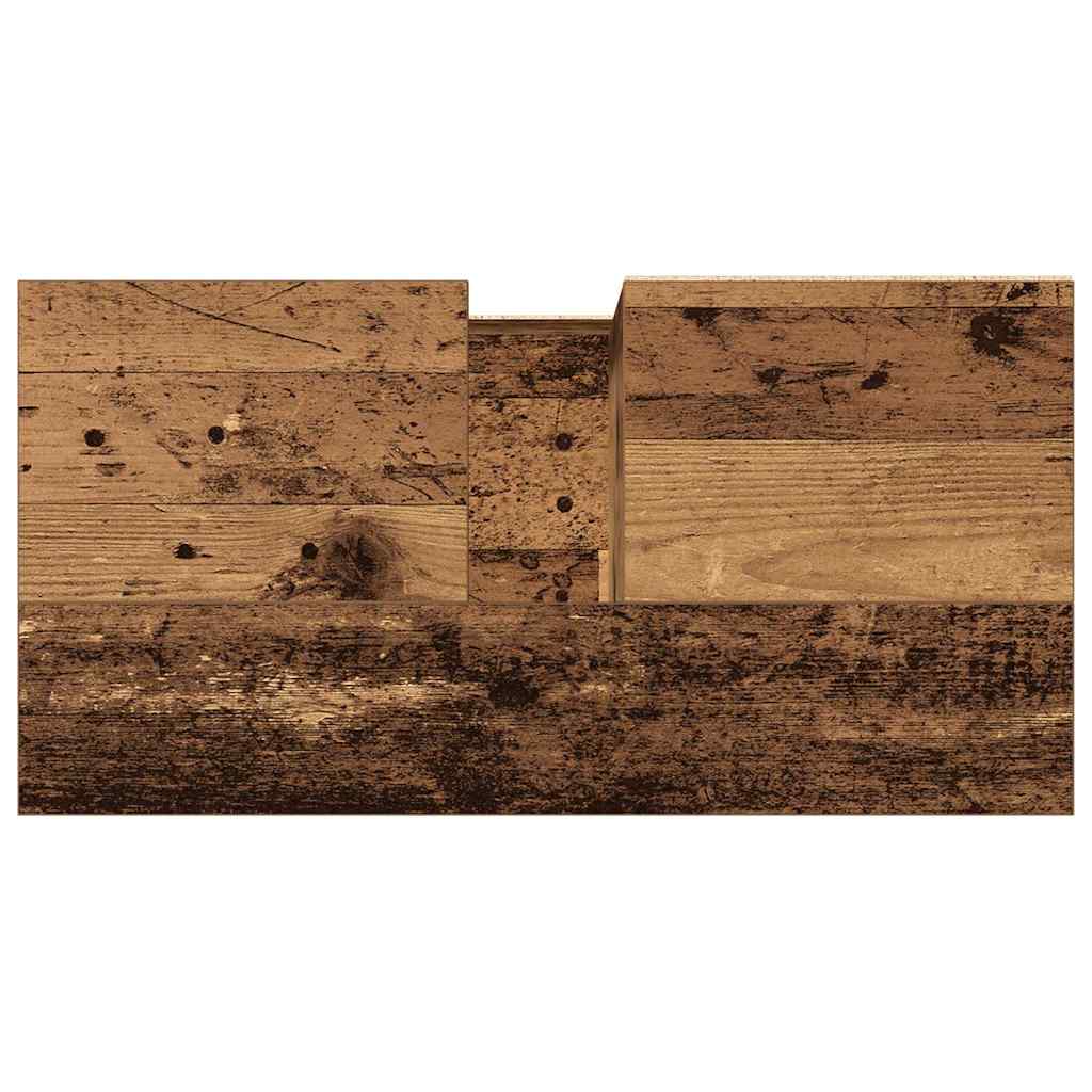 Armadietto da Bagno Legno Antico 65x33x60 cm in Truciolato | homemem39