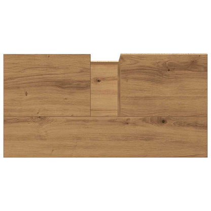 Armadietto da Bagno Rovere Artigianale 65x33x60cm in Truciolato | homemem39