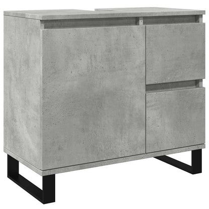 Armadietto da Bagno Grigio Cemento 65x33x60cm in Truciolato | homemem39