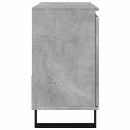Armadietto da Bagno Grigio Cemento 65x33x60cm in Truciolato | homemem39