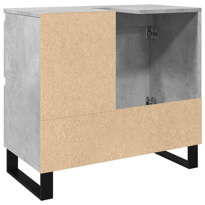 Armadietto da Bagno Grigio Cemento 65x33x60cm in Truciolato | homemem39