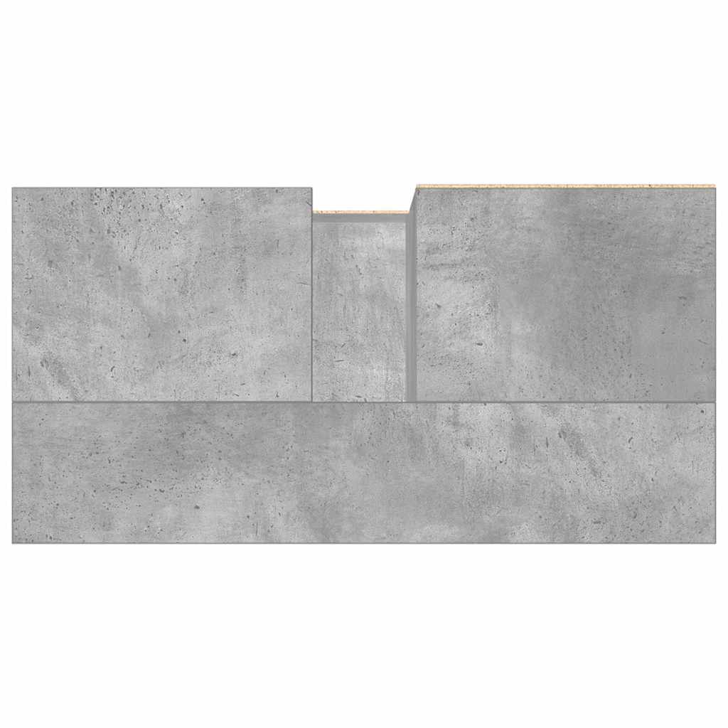 Armadietto da Bagno Grigio Cemento 65x33x60cm in Truciolato | homemem39