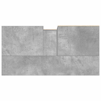 Armadietto da Bagno Grigio Cemento 65x33x60cm in Truciolato | homemem39
