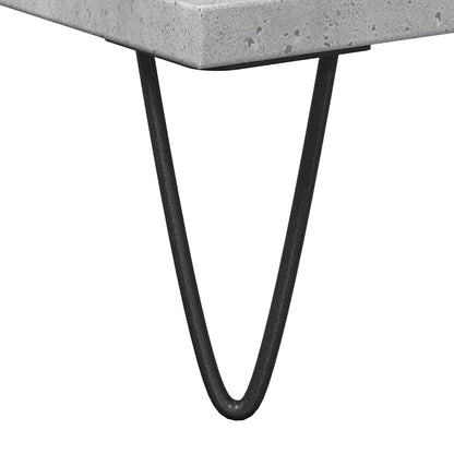 Armadietto da Bagno Grigio Cemento 80x33x60cm in Truciolato | homemem39