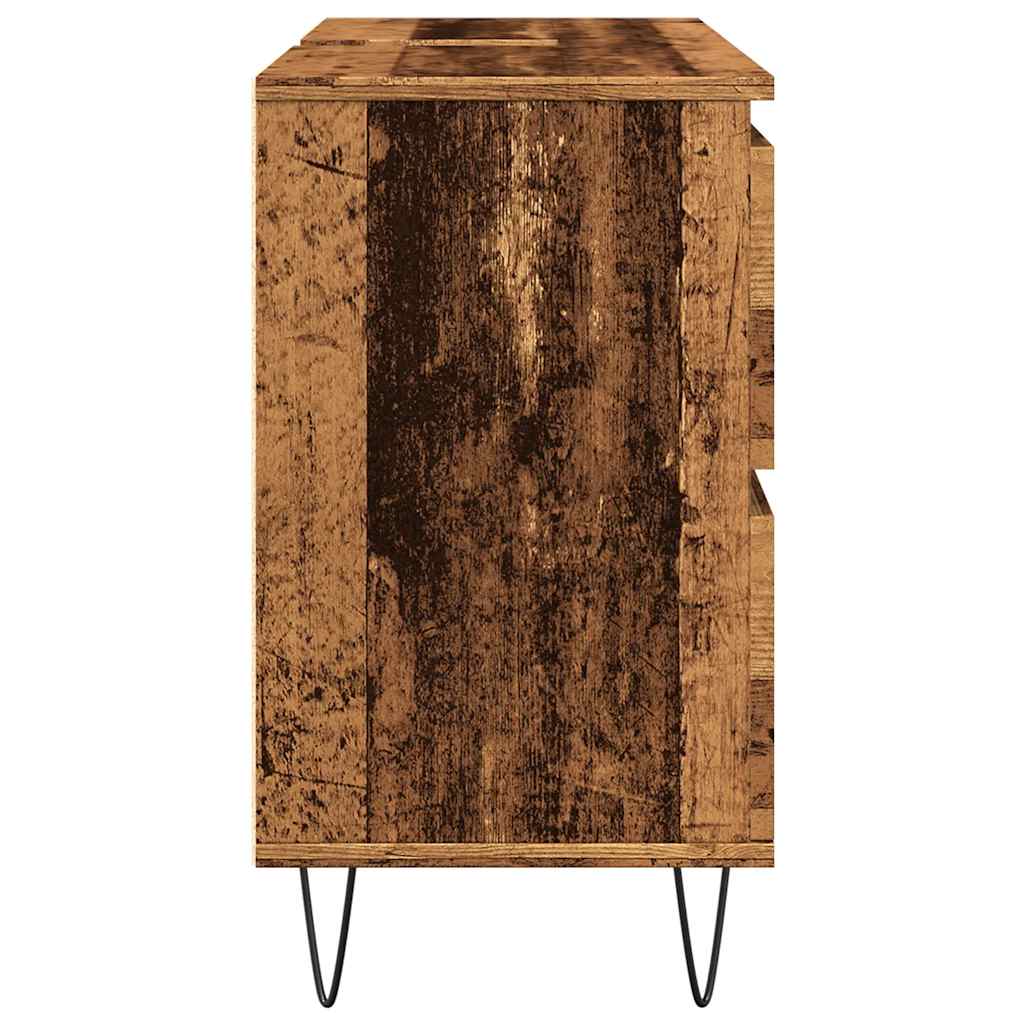 Mobile da Bagno Legno Antico 80x33x60 cm in Truciolato | homemem39