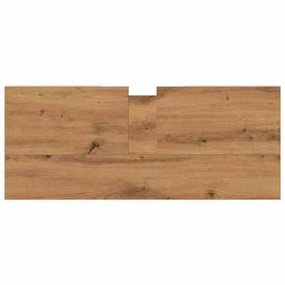 Mobiletto da Bagno Rovere Artigianale 80x33x60 cm in Truciolato | homemem39
