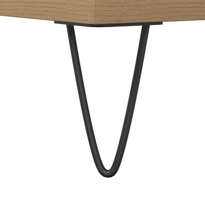 Mobiletto da Bagno Rovere Artigianale 80x33x60 cm in Truciolato | homemem39