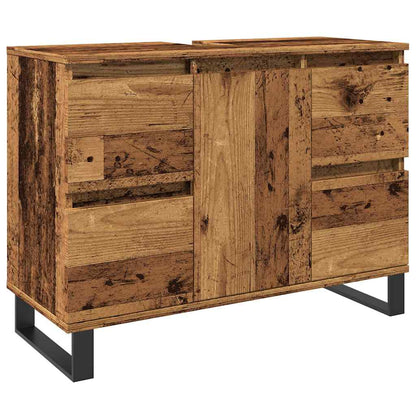 Mobile da Bagno Legno Antico 80x33x60 cm in Truciolato | homemem39
