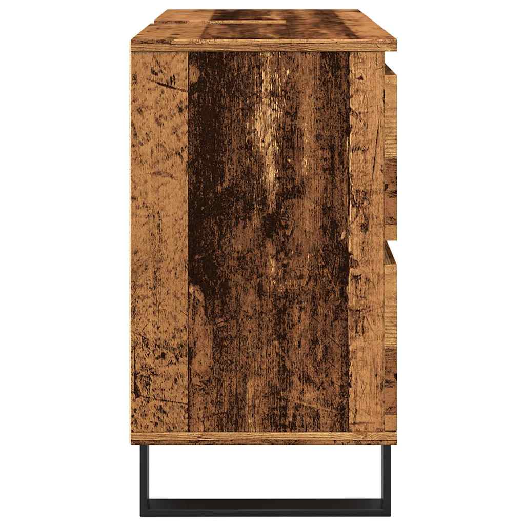 Mobile da Bagno Legno Antico 80x33x60 cm in Truciolato | homemem39