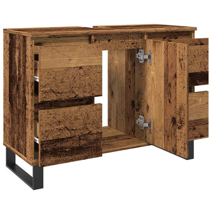 Mobile da Bagno Legno Antico 80x33x60 cm in Truciolato | homemem39
