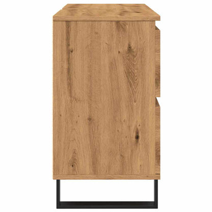 Mobiletto da Bagno Rovere Artigianale 80x33x60 cm in Truciolato