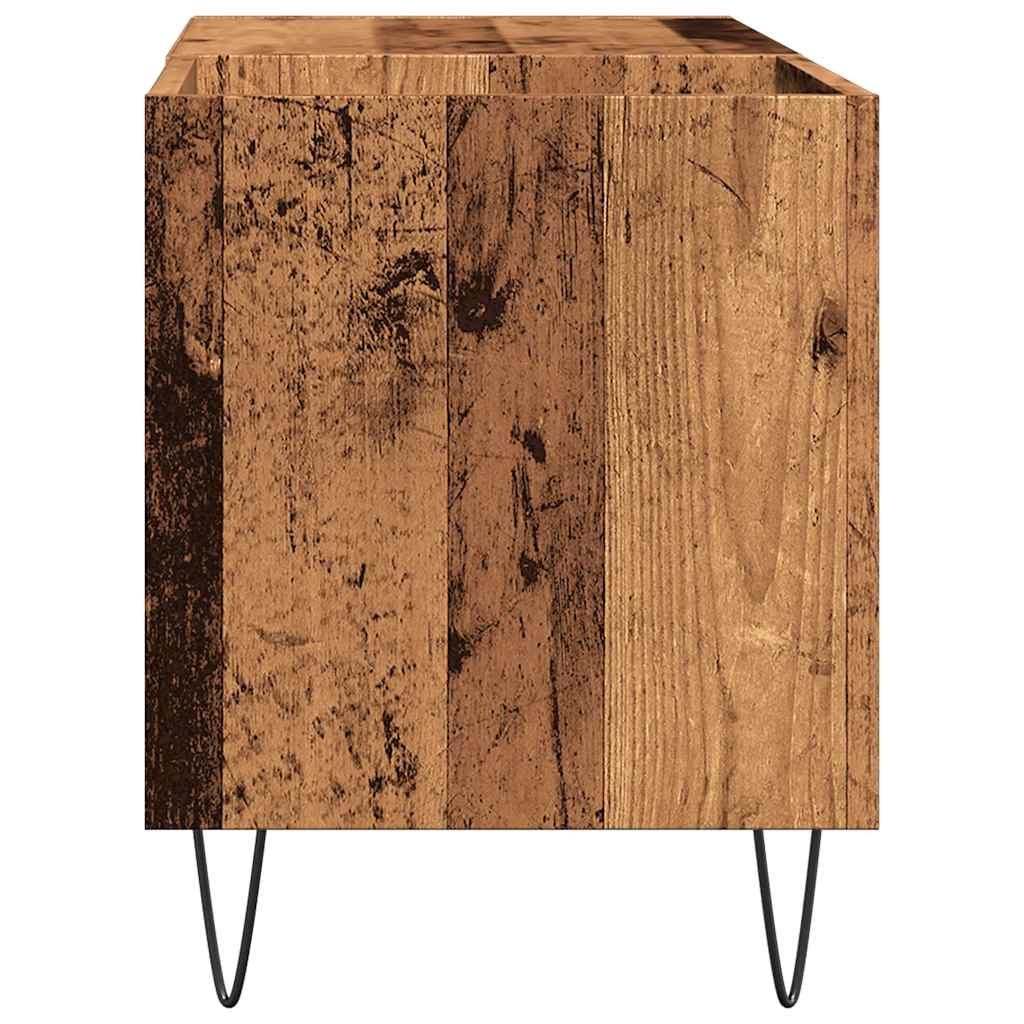 Mobile Porta Dischi Legno Antico 84,5x38x48cm Legno Multistrato | homemem39