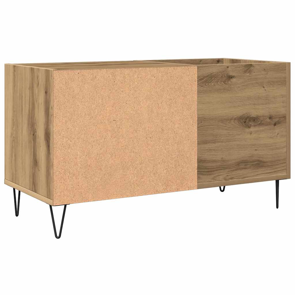 Mobile Porta Dischi Rovere Artigianale 84,5x38x48cm Multistrato | homemem39
