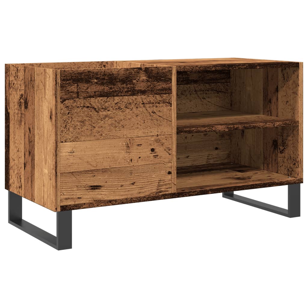 Mobile Porta Dischi Legno Antico 84,5x38x48cm Legno Multistrato | homemem39