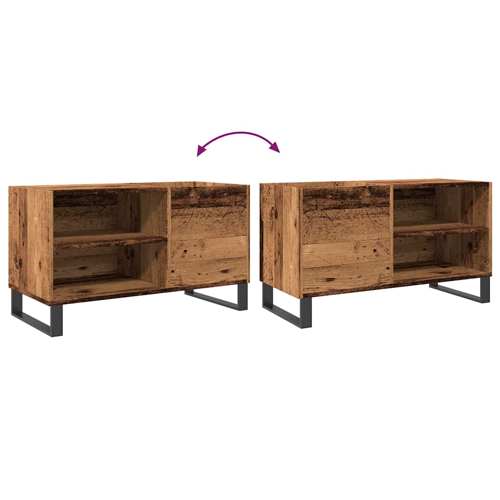 Mobile Porta Dischi Legno Antico 84,5x38x48cm Legno Multistrato - homemem39
