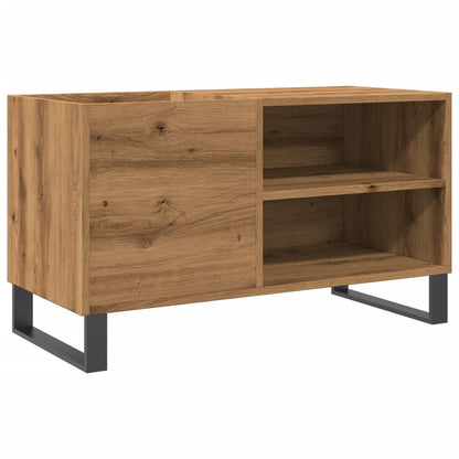 Mobile Porta Dischi Rovere Artigianale 84,5x38x48cm Multistrato - homemem39