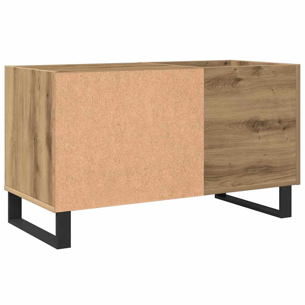 Mobile Porta Dischi Rovere Artigianale 84,5x38x48cm Multistrato | homemem39