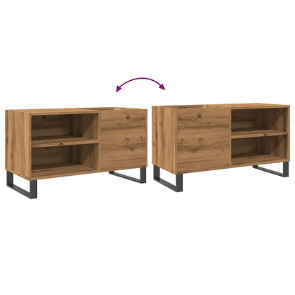 Mobile Porta Dischi Rovere Artigianale 84,5x38x48cm Multistrato - homemem39