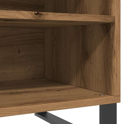 Mobile Porta Dischi Rovere Artigianale 84,5x38x48cm Multistrato - homemem39