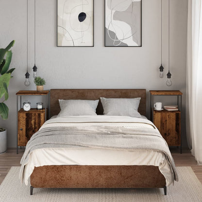 Comodini Legno Antico 2 pz 41x31x80 cm in Legno Multistrato - homemem39