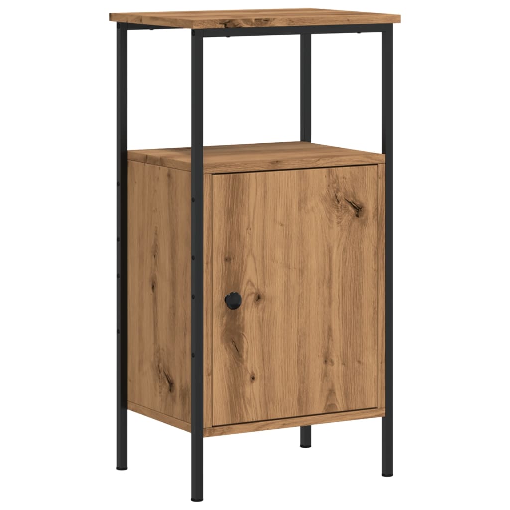 Comodino Rovere Artigianale 41x31x80 cm in Legno Multistrato