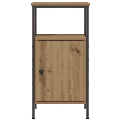 Comodino Rovere Artigianale 41x31x80 cm in Legno Multistrato