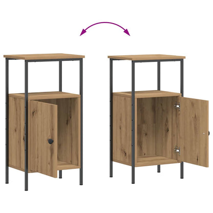 Comodino Rovere Artigianale 41x31x80 cm in Legno Multistrato