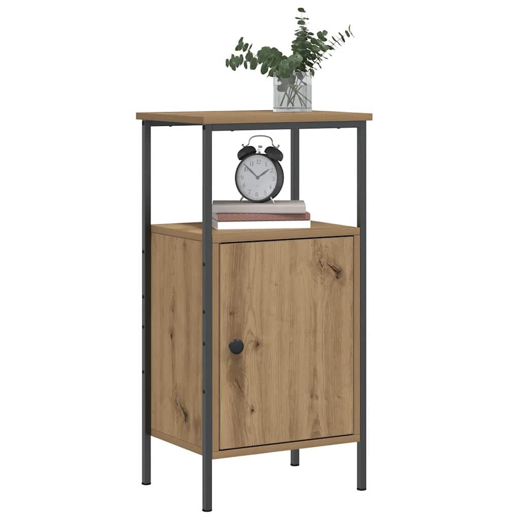 Comodino Rovere Artigianale 41x31x80 cm in Legno Multistrato