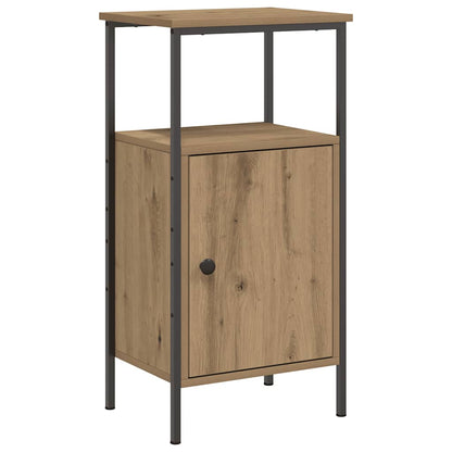 Comodini 2pz Rovere Artigianale 41x31x80cm in Legno Multistrato
