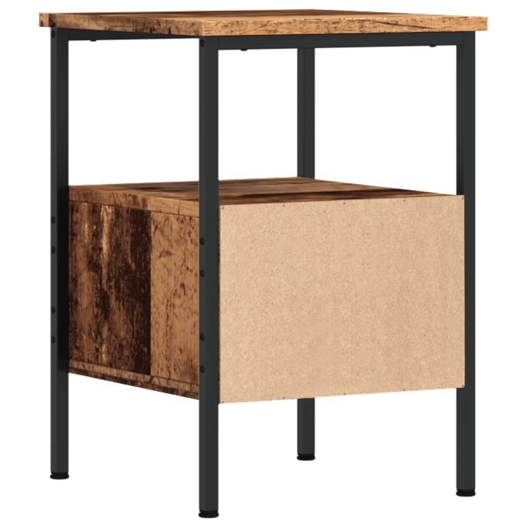 Comodino Legno Antico 34x36x50 cm in Legno Multistrato - homemem39