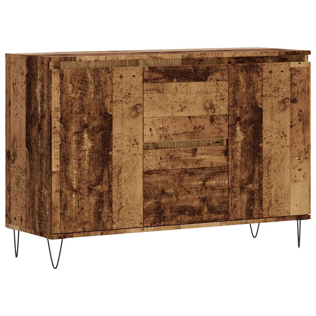 Credenza Legno Antico 101,5x35x70 cm in Legno Multistrato - homemem39