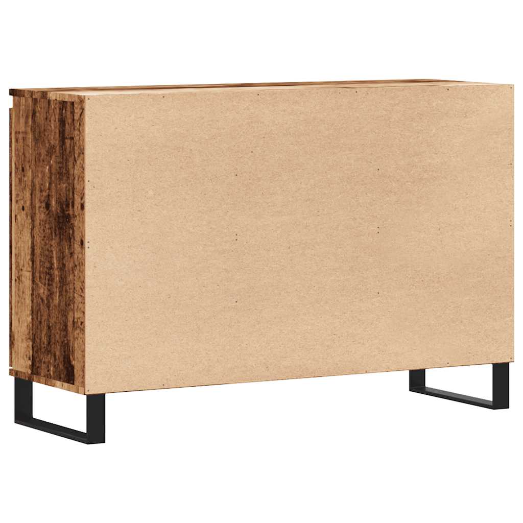 Credenza Legno Antico 101,5x35x70 cm in Legno Multistrato - homemem39